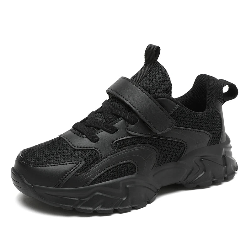 Kids Shoes Boy Sneakers Platform Black White Comfortable Children Casual Sneakers 6 To 12 Years School Sports Tenis Boy Shoes