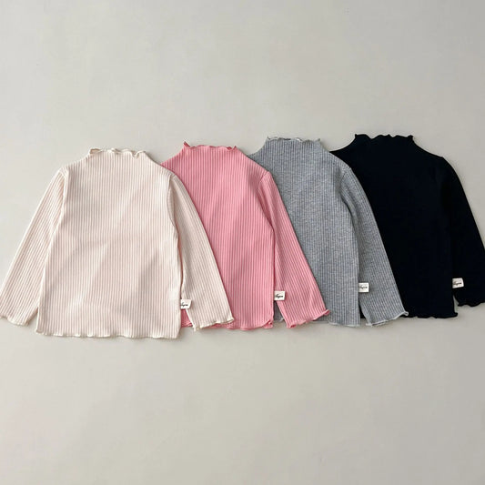 Claudia Long Sleeves Bottoming Solid Casual Top