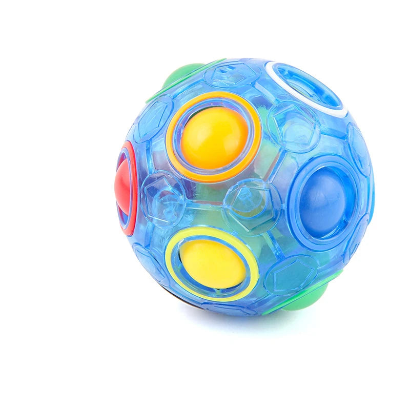 Magic Rainbow Puzzle Ball Speed Cube Ball Fun Stress Reliever Brain Teaser