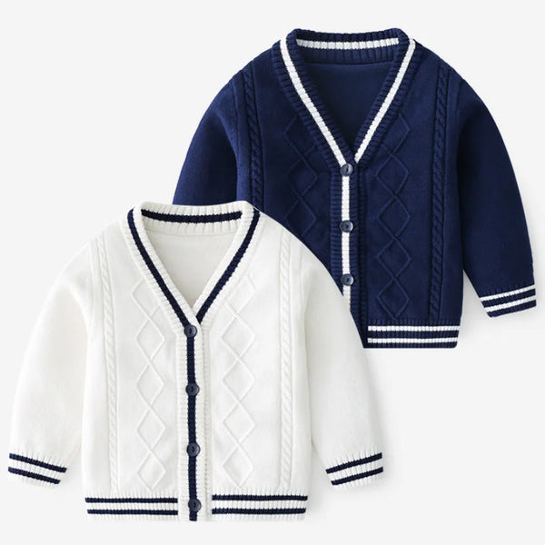 Jose V-Neck Baby Knitted Sweater