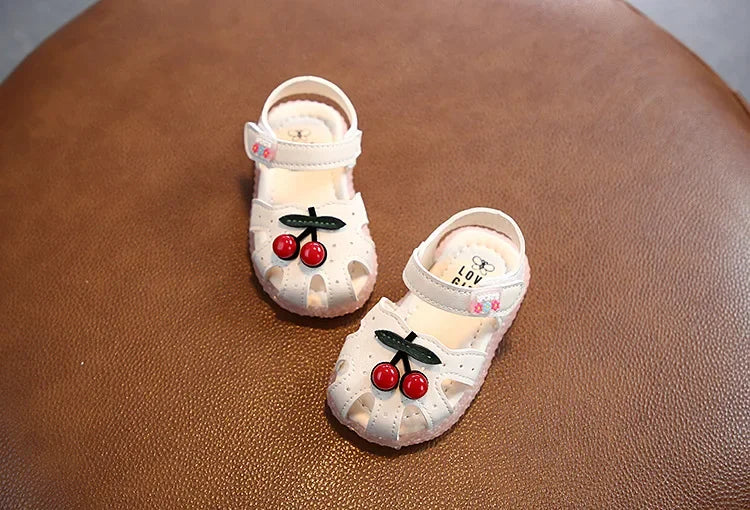 SHOE SIZE 15-25 Girls Sandal Summer Flowers Sweet Soft Children's Beach Shoes Toddler Girls Sandals Orthopedic Princess Fashion