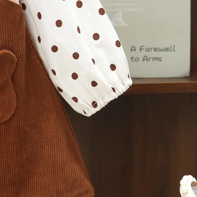 Girls Autumn Dress New Style Baby Girl Dress Stylish Children's Princess Dress Bear Baby Clothes