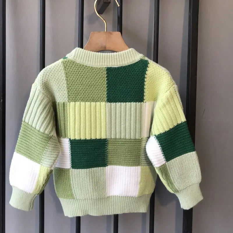 Stiven Loose Bottom Winter Kids Sweater