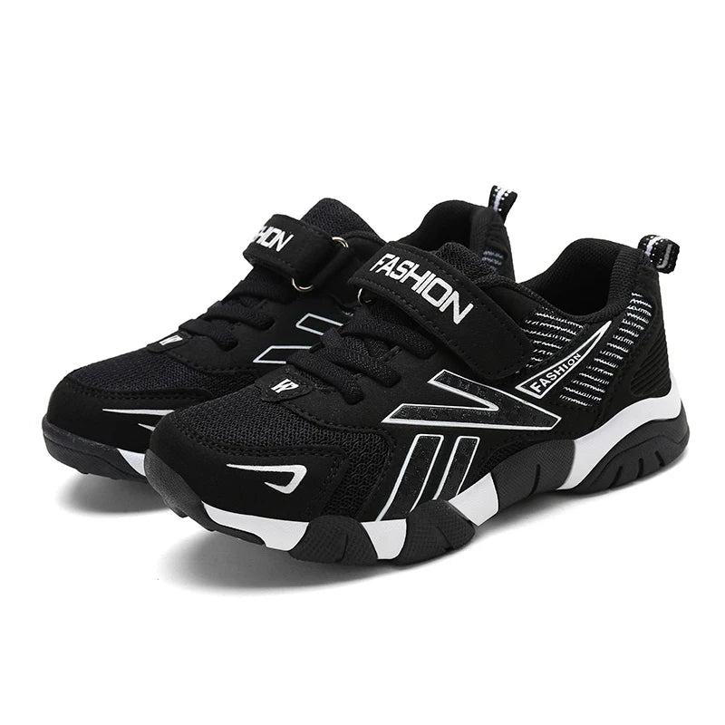 Kids Fashion Sneakers for Boys Mesh Breathable Sports Running Shoes