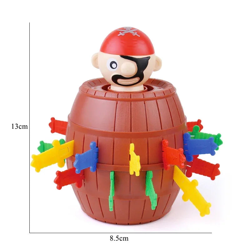 Funny Pirate Barrel Toy Sword Stab Jumping Pirate Game Board Children Halloween Toys Parent-child Interactive Toys for Kids Boys