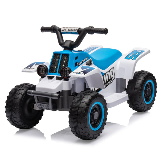 6V Kids Ride-on ATV, Rechargeable Battery-Powered Toy Car with Forward/Reverse, 1.5 MPH
