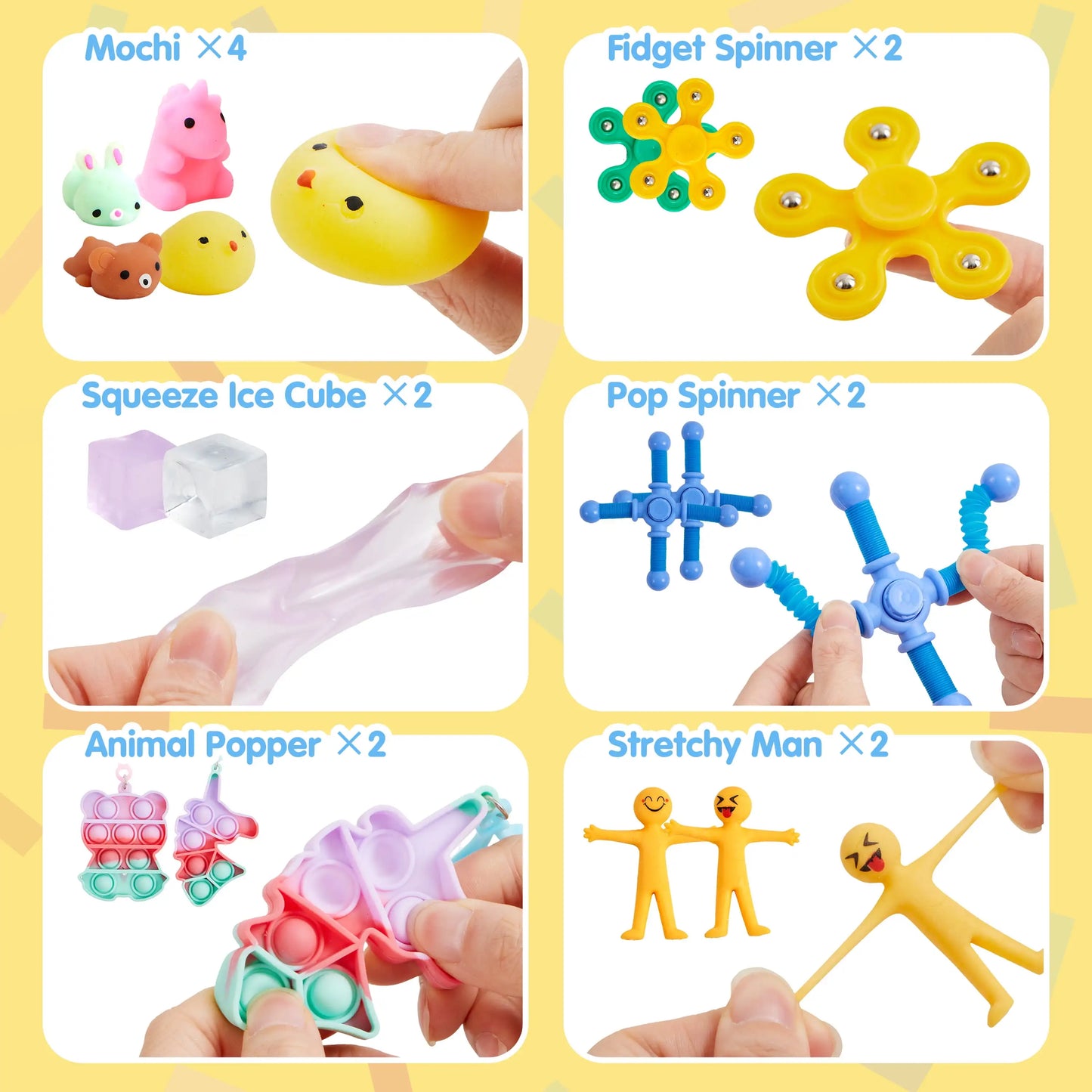 Joyfy 60 Pack Party GiftsFidget Toys Party Favors Autism Sensory Treasure Box