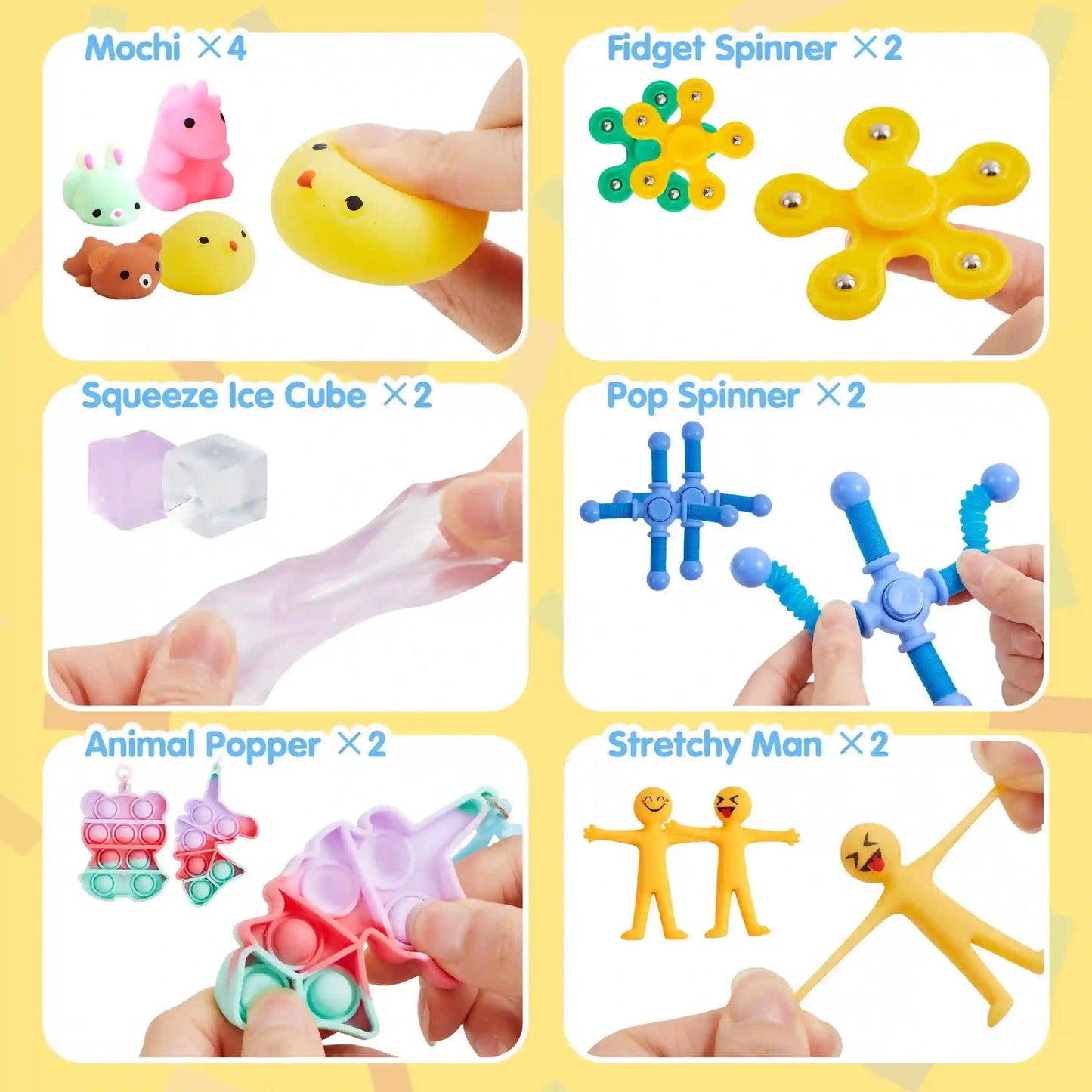 Joyfy 60 Pack Fidget Toys for Stress Relief