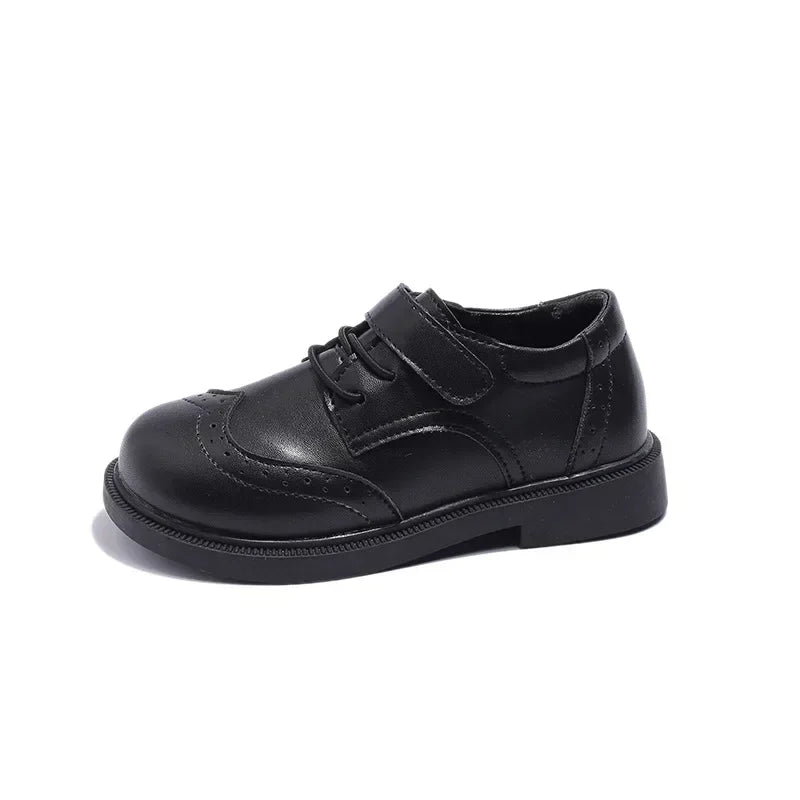 School Student Shoes for Boys Kid Spring Autumn Block New Black Boy Girl Loafer Soft Sole Kid Flats