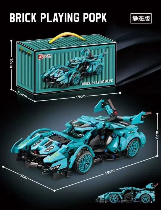 Hot Technical Building Blocks Car Racing Sport Speed Vehicle Model City Mechanical Super Bricks Puzzle Toy Adult Gift Toys Adult