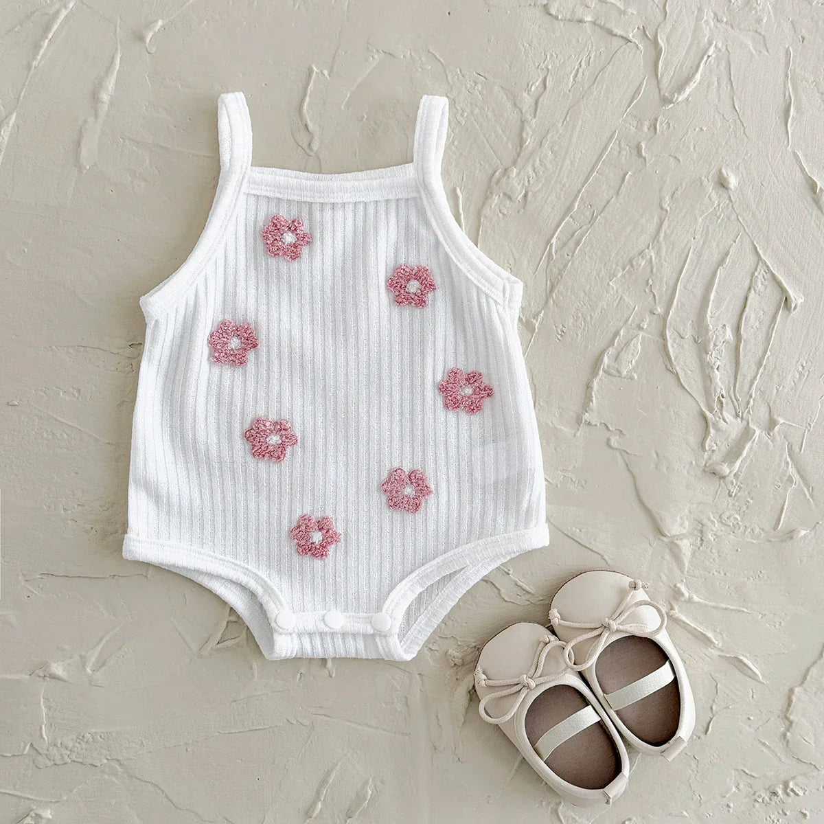 Breathable Camisole Flower Bodysuit