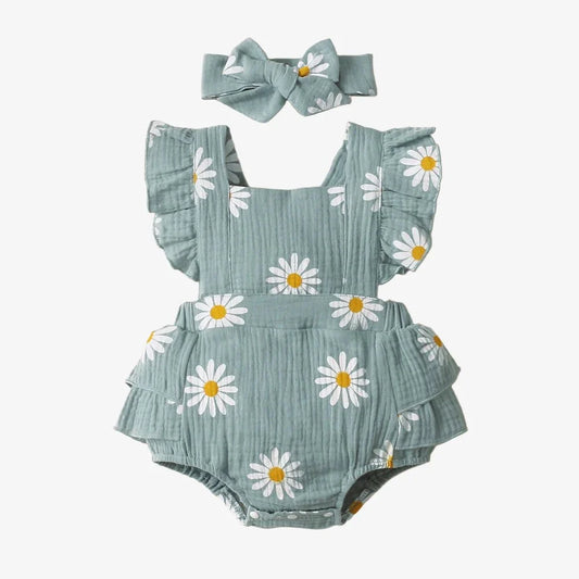 Daisy Printed Romper Set