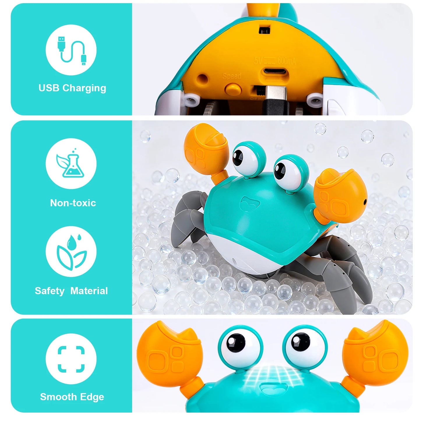 Kids Electronic Pet Toys Musical Penguin Dancing Duck & Octopus