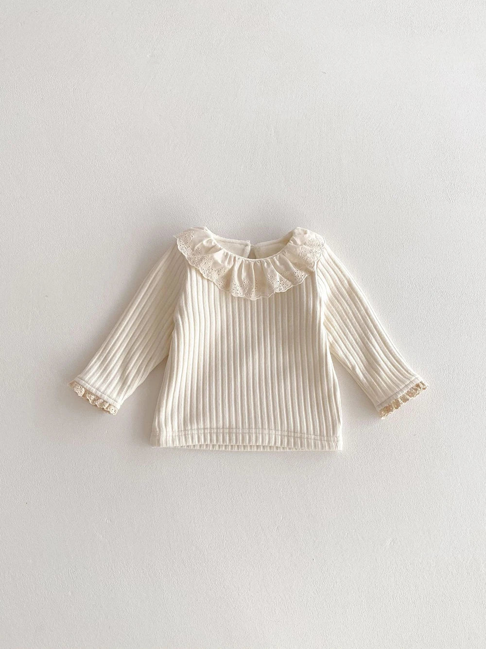 Hilda Ruffle Collar Girl Warm Base Casual Tops