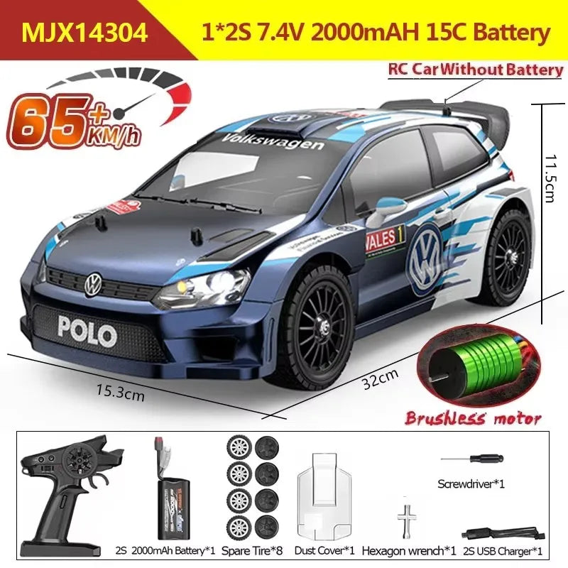 MJX Hyper Go 14304 14302 14303 1/14 4WD RC Car 65km/h Brushless 2.4G Remote Control Car Off-road High Speed RC Cars Truck Toy