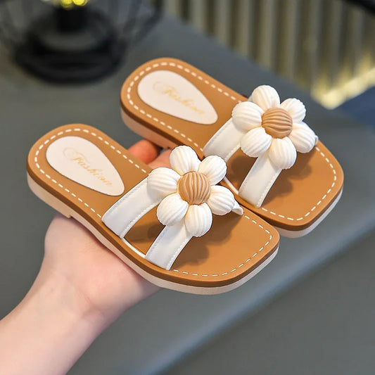 Children Slippers Kids Summer Cartoon Beach Shoes Soft Sole Non-Slip