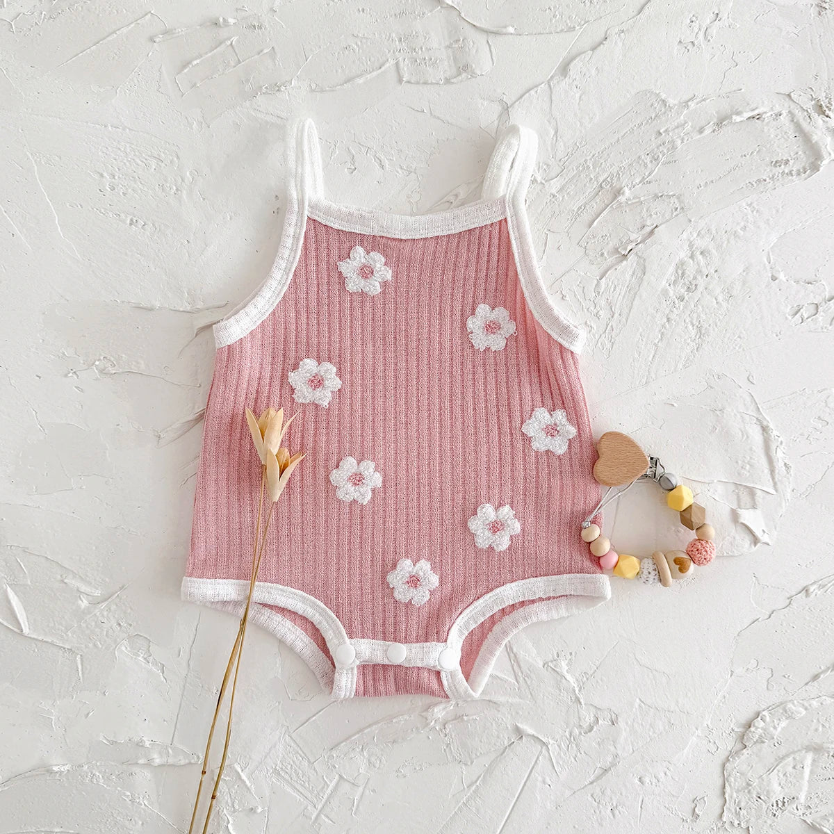 Breathable Camisole Flower Bodysuit