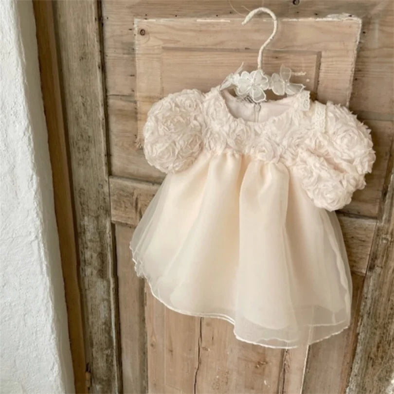 1st Birthday Party Baby Dress Summer Princess One Year Baby Girls Dress