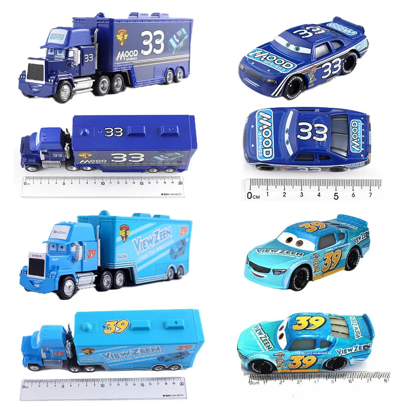 Cars 2 Mack Truck Pixar racing car Lightning McQueen Jackson Storm mini Car