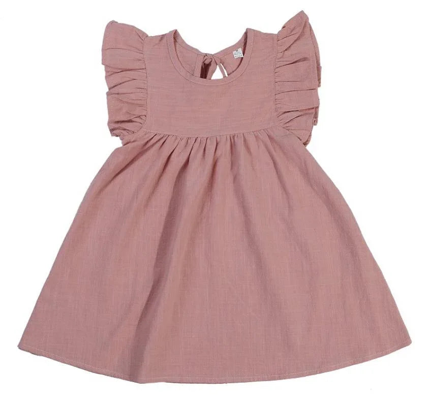 Lia Style Summer Flying sleeve Cotton Princess Dres - GuGuTon baby store - Baby Fashion - Toddlers Outfits - Babies Outfits - Toddler Clothes - Kids Clothing - Newborn Clothes - Newborn Wear - Kids Wear - Trending Clothes - Trending Outfits - Fall Fashion - Winter Fashion - Girls Clothes - Boys Clothes - Babies Wear - Kids Accessories - KidsWear - Summer Clothes - Summer Fashion - Summer Trend - Falls Sweaters - Tops - Bottom - Jeans - Blouse - Dresses - Newborn Dresses - Toys