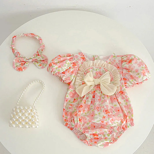 Sorbet Ruffle Floral Romper