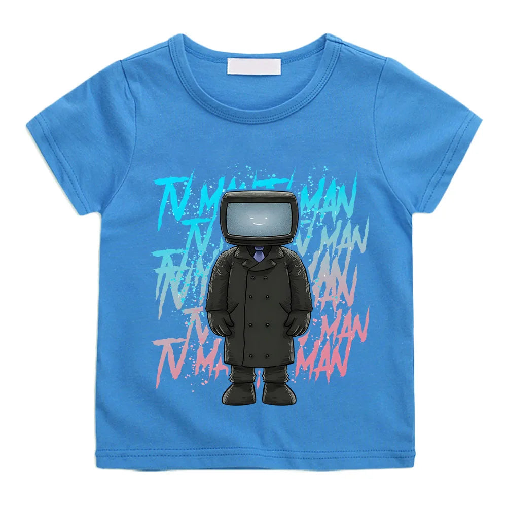 Nabil Short Sleeve Speakerman Print Child Tees - GuGuTon baby store - Baby Fashion - Toddlers Outfits - Babies Outfits - Toddler Clothes - Kids Clothing - Newborn Clothes - Newborn Wear - Kids Wear - Trending Clothes - Trending Outfits - Fall Fashion - Winter Fashion - Girls Clothes - Boys Clothes - Babies Wear - Kids Accessories - KidsWear - Summer Clothes - Summer Fashion - Summer Trend - Falls Sweaters - Tops - Bottom - Jeans - Blouse - Dresses - Newborn Dresses - Toys