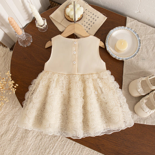 Baby Girls' Dress Summer Cute Flower Bowknot Baby Dress Sweet Princess Dress