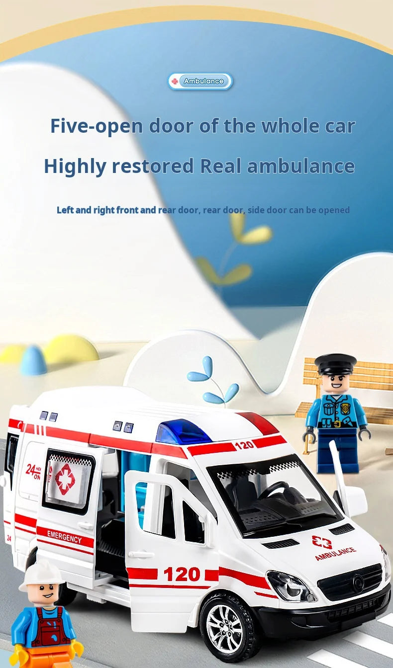 Diecast Ambulance Fire-Truck Policecar Model