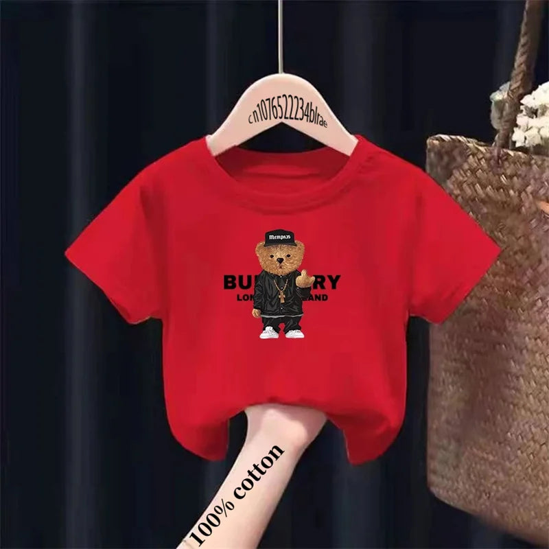 María Bear Print Brand Sleeve Tops Girls - GuGuTon baby store - Baby Fashion - Toddlers Outfits - Babies Outfits - Toddler Clothes - Kids Clothing - Newborn Clothes - Newborn Wear - Kids Wear - Trending Clothes - Trending Outfits - Fall Fashion - Winter Fashion - Girls Clothes - Boys Clothes - Babies Wear - Kids Accessories - KidsWear - Summer Clothes - Summer Fashion - Summer Trend - Falls Sweaters - Tops - Bottom - Jeans - Blouse - Dresses - Newborn Dresses - Toys