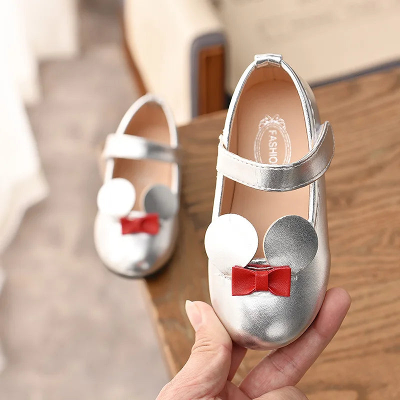 Baby Girl Shoes Soft PU Patent Leather Flats For Girls