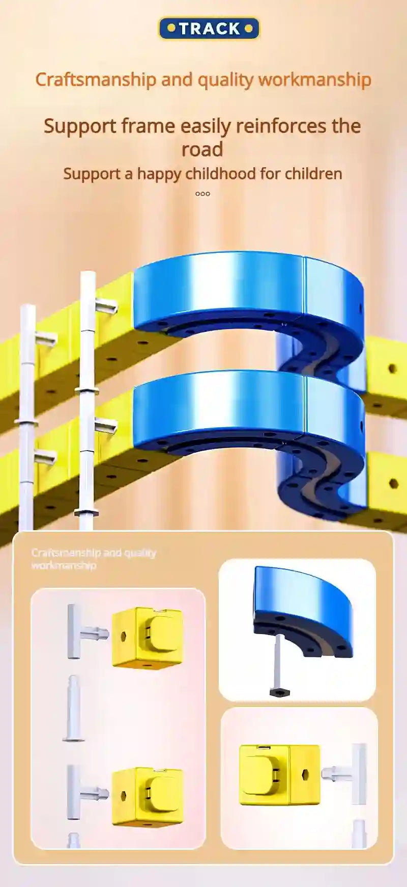 DIY Electric Magnetic Track Set With High-Speed Rail Vehicles (1-100+pieces)