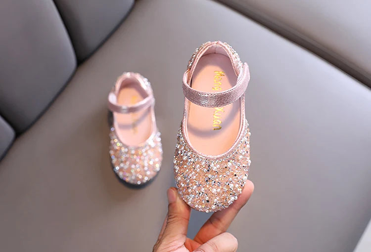 Girl's Princess Shoes Summer Glimmer Round Toe Party Dance Flat Shoe
