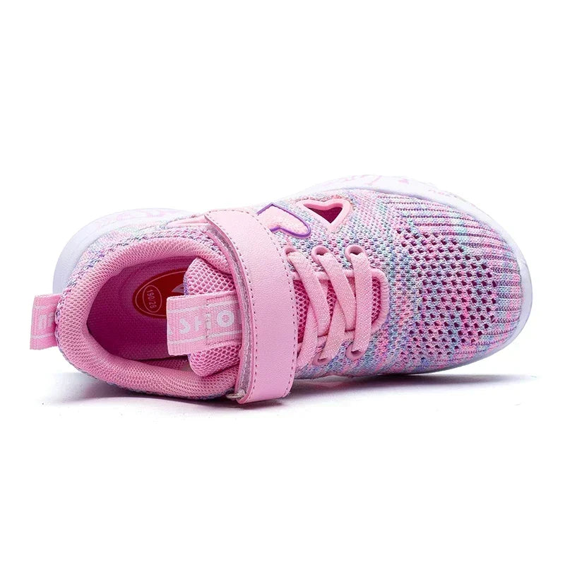 Girls Sneakers Kids Summer Light Mesh Casual Shoes Children Autumn Breathable Tenis