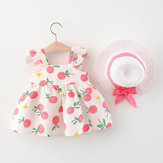Baby Girl Dress Summer Princess Sundress Cotton Newborn Toddler Outfit