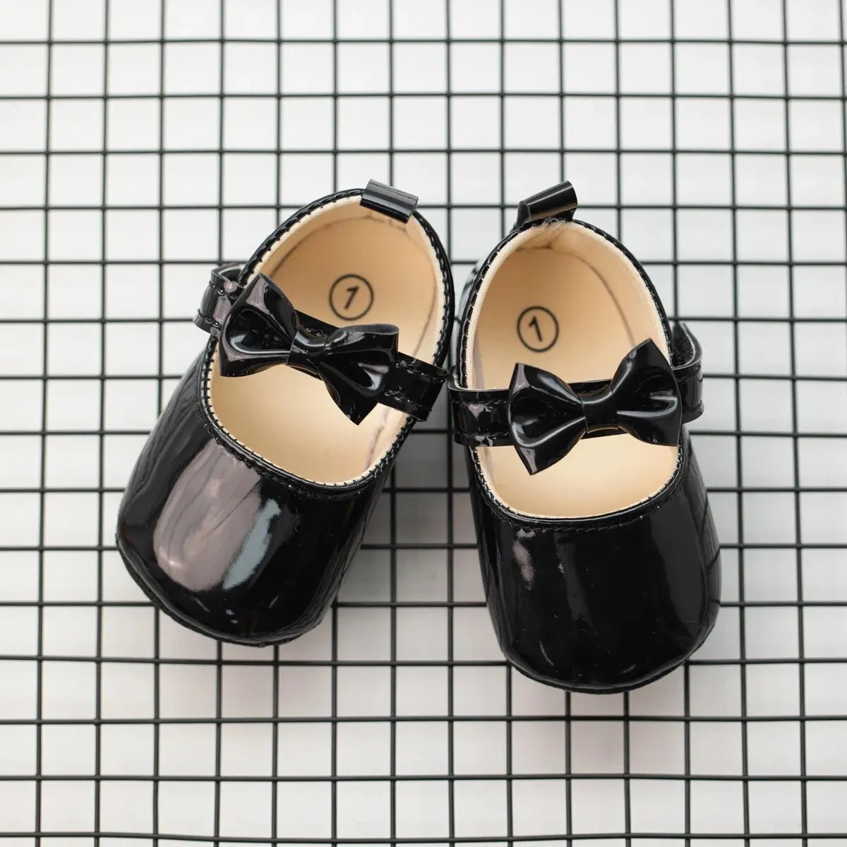 Meckior Baby Girls Shoes Bowknot Princess Dress Shoes PU Anti-slip Soft Sole