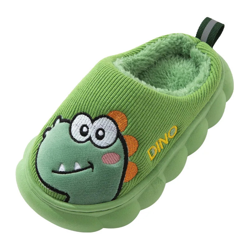 Autumn Winter Children Cotton Slippers Boys Toddler Indoor Anti Slip Warm Home Slipper