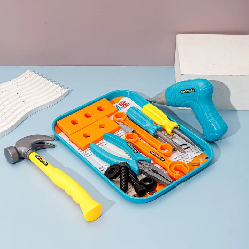 Children's Repair Tool Set Diy Pretend Play Toy for Boys Maintenance Tools Kit