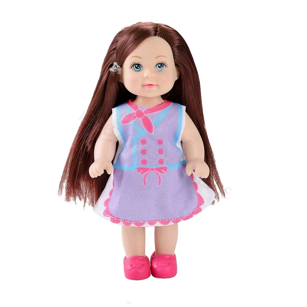 Multi style set with optional mini baby palm dolls, girl player toys, gifts