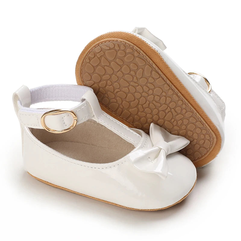 White Shoes for Baby Girl 0-18M Girl Soft Sole Princess Shoes Formal Wedding Birthday Party Toddler