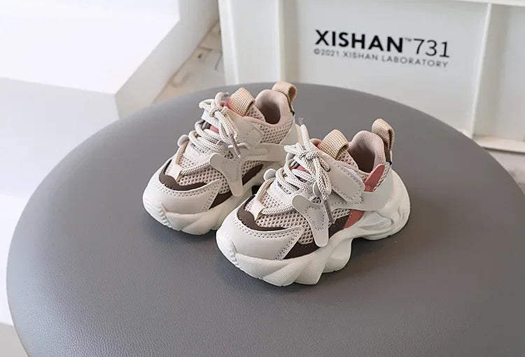2024 Children's Sneakers Boy Spring Autumn Kids School Basketball Shoes Fashion Girls Causal Walking Shoes Breathable Non-slip