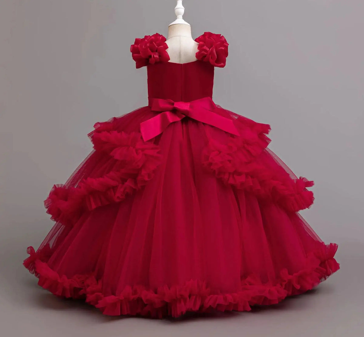 Girls Christmas Party Dress Girl Long Dresses Gown Tutu Teenage Girl Clothes Sequins 5-12Y