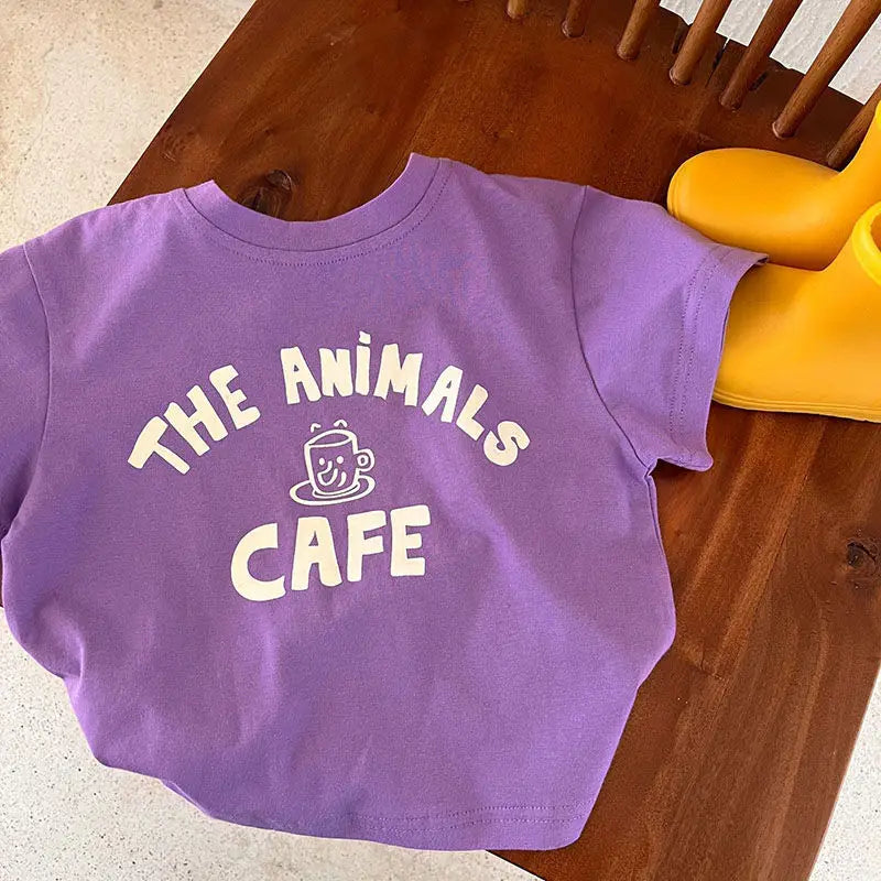 Matias Short-sleeve Cartoon Tees - GuGuTon baby store - Baby Fashion - Toddlers Outfits - Babies Outfits - Toddler Clothes - Kids Clothing - Newborn Clothes - Newborn Wear - Kids Wear - Trending Clothes - Trending Outfits - Fall Fashion - Winter Fashion - Girls Clothes - Boys Clothes - Babies Wear - Kids Accessories - KidsWear - Summer Clothes - Summer Fashion - Summer Trend - Falls Sweaters - Tops - Bottom - Jeans - Blouse - Dresses - Newborn Dresses - Toys