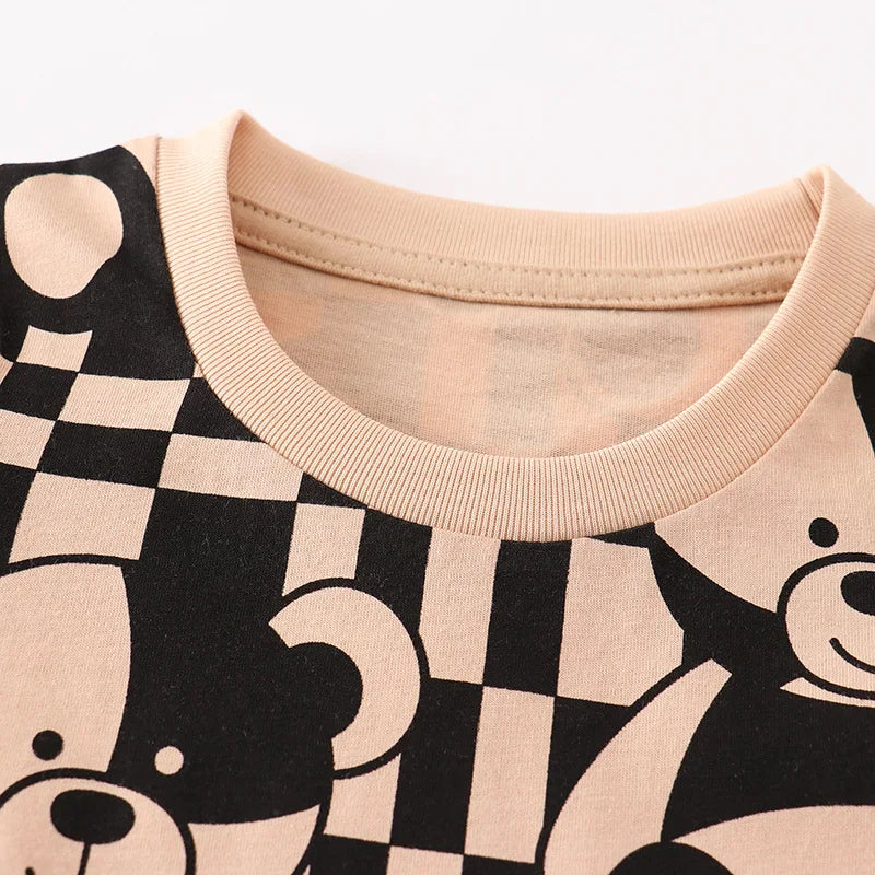 Richard Cartoon Printed Short Sleeve Tees - GuGuTon baby store - Baby Fashion - Toddlers Outfits - Babies Outfits - Toddler Clothes - Kids Clothing - Newborn Clothes - Newborn Wear - Kids Wear - Trending Clothes - Trending Outfits - Fall Fashion - Winter Fashion - Girls Clothes - Boys Clothes - Babies Wear - Kids Accessories - KidsWear - Summer Clothes - Summer Fashion - Summer Trend - Falls Sweaters - Tops - Bottom - Jeans - Blouse - Dresses - Newborn Dresses - Toys