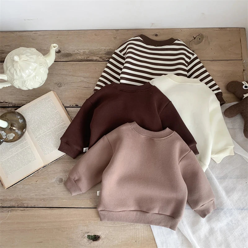 Yael Cartoon Stripe Long Sleeves Warm Sweater - GuGuTon baby store - Baby Fashion - Toddlers Outfits - Babies Outfits - Toddler Clothes - Kids Clothing - Newborn Clothes - Newborn Wear - Kids Wear - Trending Clothes - Trending Outfits - Fall Fashion - Winter Fashion - Girls Clothes - Boys Clothes - Babies Wear - Kids Accessories - KidsWear - Summer Clothes - Summer Fashion - Summer Trend - Falls Sweaters - Tops - Bottom - Jeans - Blouse - Dresses - Newborn Dresses - Toys