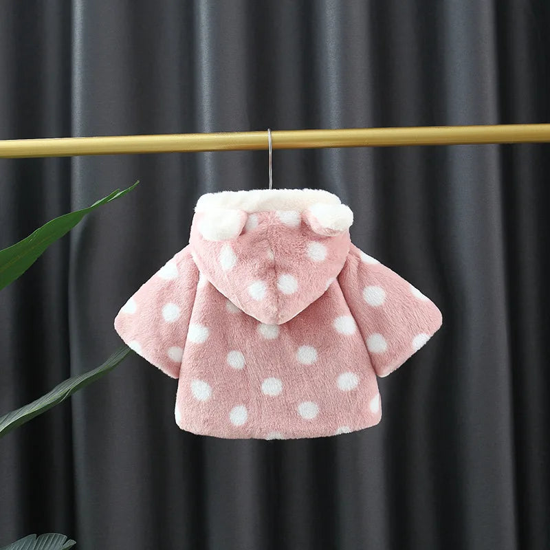 Matilda winter baby girls Jacket cape polka outerwear - GuGuTon baby store - Baby Fashion - Toddlers Outfits - Babies Outfits - Toddler Clothes - Kids Clothing - Newborn Clothes - Newborn Wear - Kids Wear - Trending Clothes - Trending Outfits - Fall Fashion - Winter Fashion - Girls Clothes - Boys Clothes - Babies Wear - Kids Accessories - KidsWear - Summer Clothes - Summer Fashion - Summer Trend - Falls Sweaters - Tops - Bottom - Jeans - Blouse - Dresses - Newborn Dresses - Toys