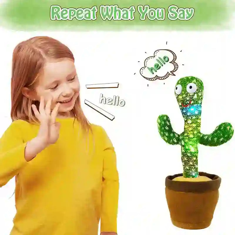 Dancing Cactus Toy for Kids - Musical Plush Speaker