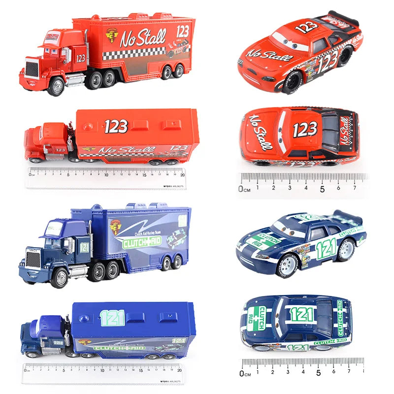 Cars 2 Mack Truck Pixar racing car Lightning McQueen Jackson Storm mini Car