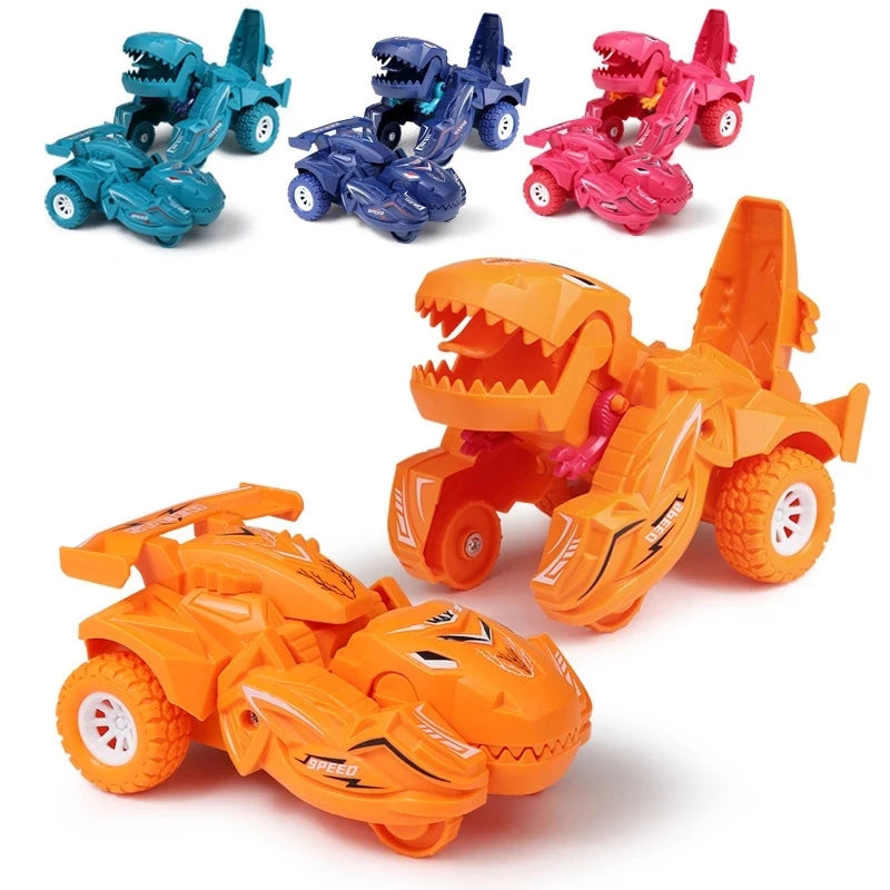 2 IN 1 Dinosaur Deformation Car Model Toy For Boys