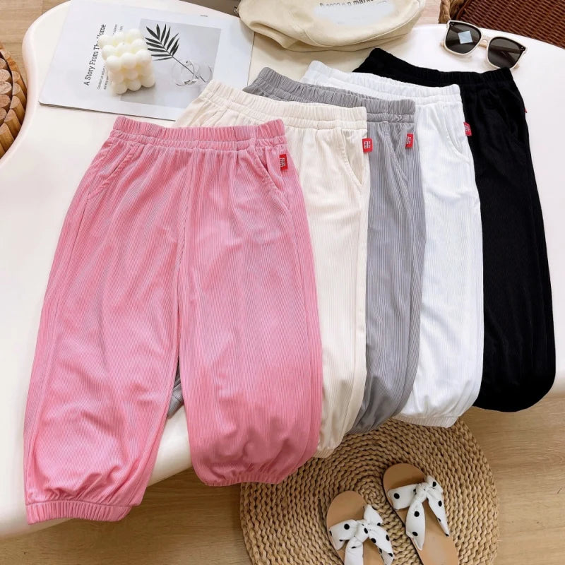 Jesús Home Loose Sleeping Summer Thin Pants Children's