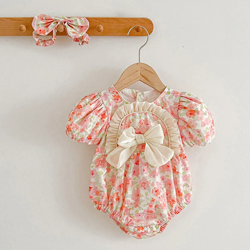 Sorbet Ruffle Floral Romper